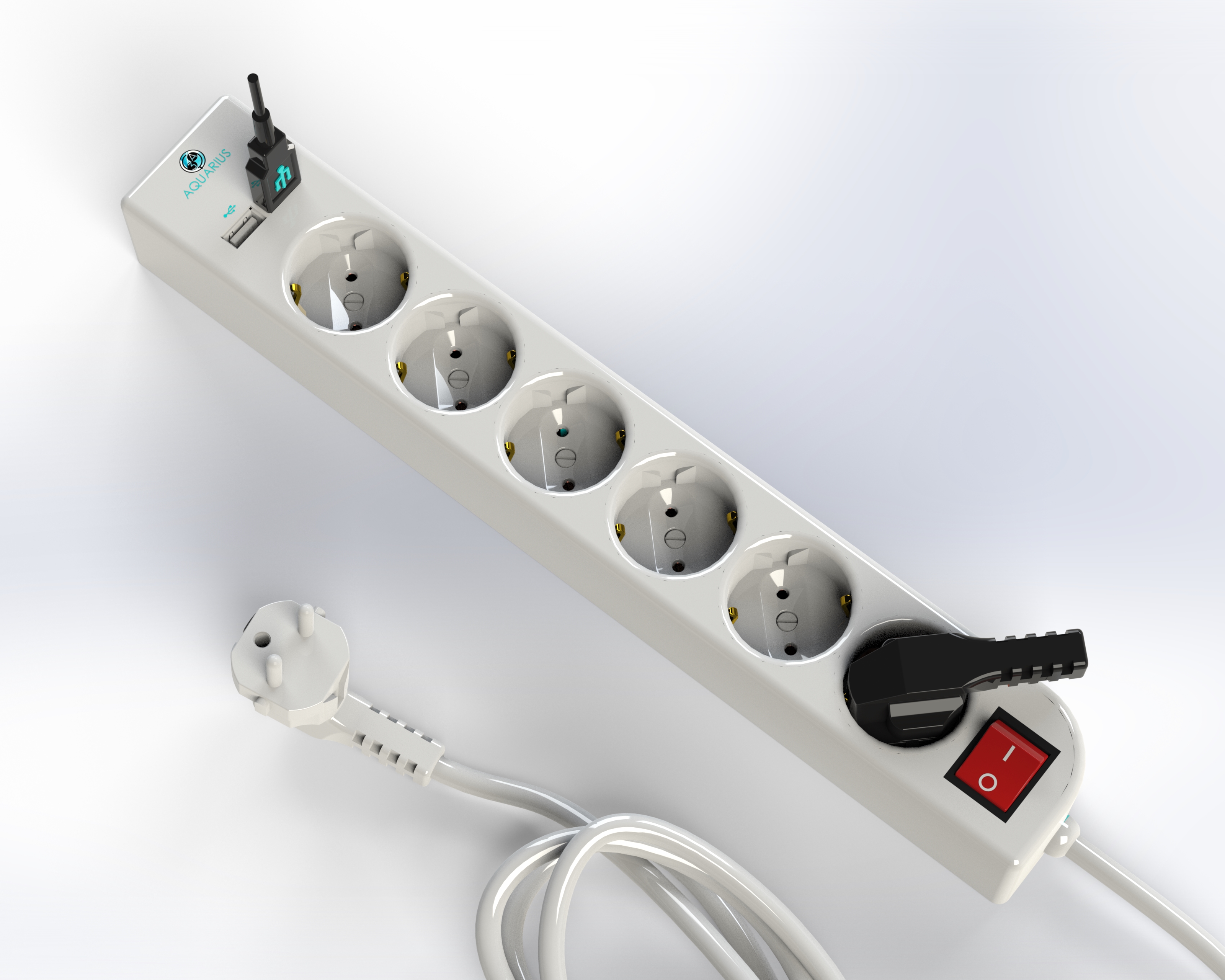 USB 2.0端口多功能插头插座插排